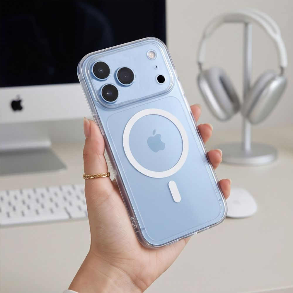 MagSafe ovitek za Apple iPhone 18 Pro / 17 Pro, Tech-Protect, Flexair, Prozoren