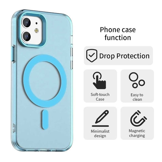 MagSafe ovitek za Apple iPhone 12 / 12 Pro, Techsuit, CandyCase, modra