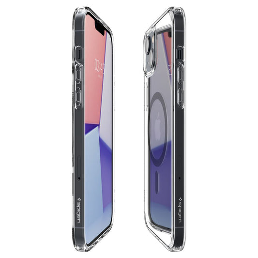 Ovitek MagSafe za Apple iPhone 14 Plus, Spigen, Ultra Hybrid Carbon, Prozoren