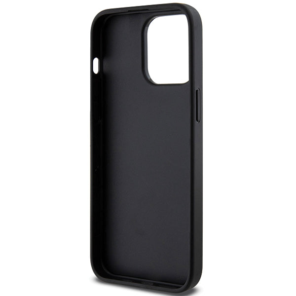 Ovitek MagSafe za Apple iPhone 14 Pro Max, Karl Lagerfeld, Saffiano Gripstand Choupette, črn