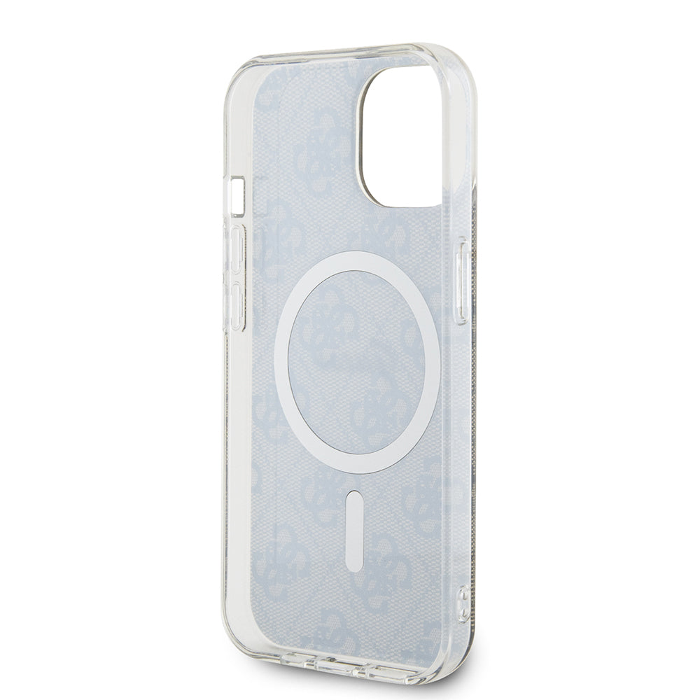 Ovitek MagSafe za Apple iPhone 15, Guess, IML 4G, Rjava