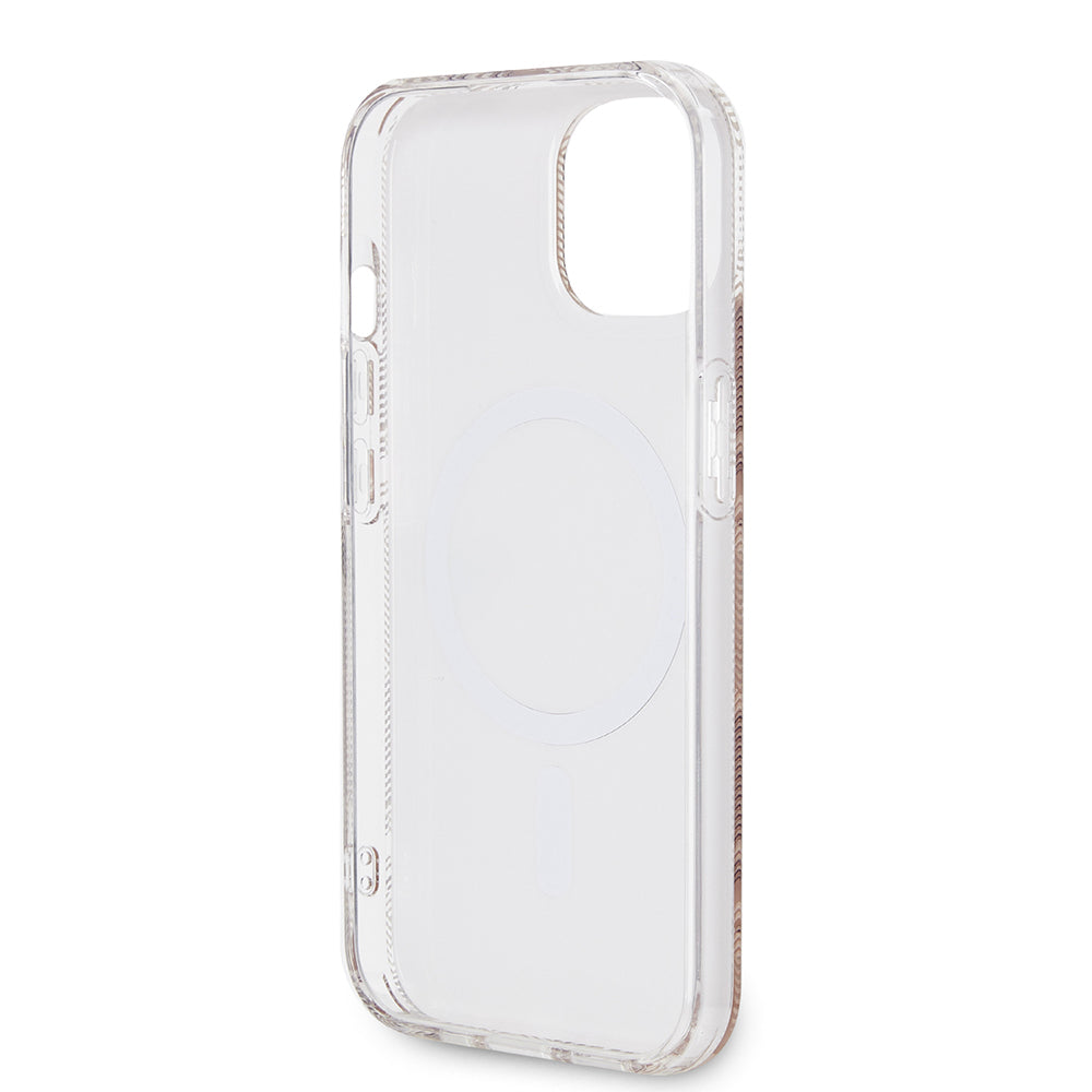 Ovitek MagSafe za Apple iPhone 15, Guess, IML Gcube, Rjava