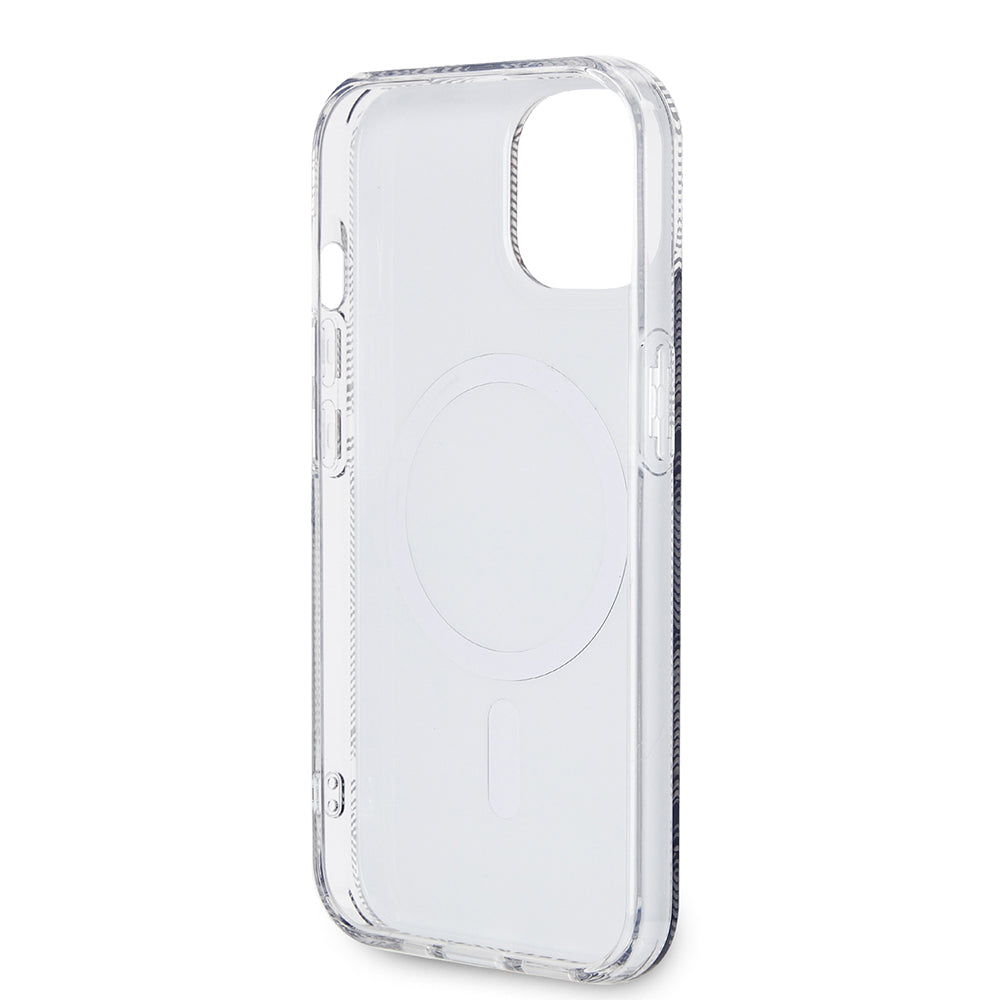 Ovitek MagSafe za Apple iPhone 15, Guess, IML Gcube, Črna