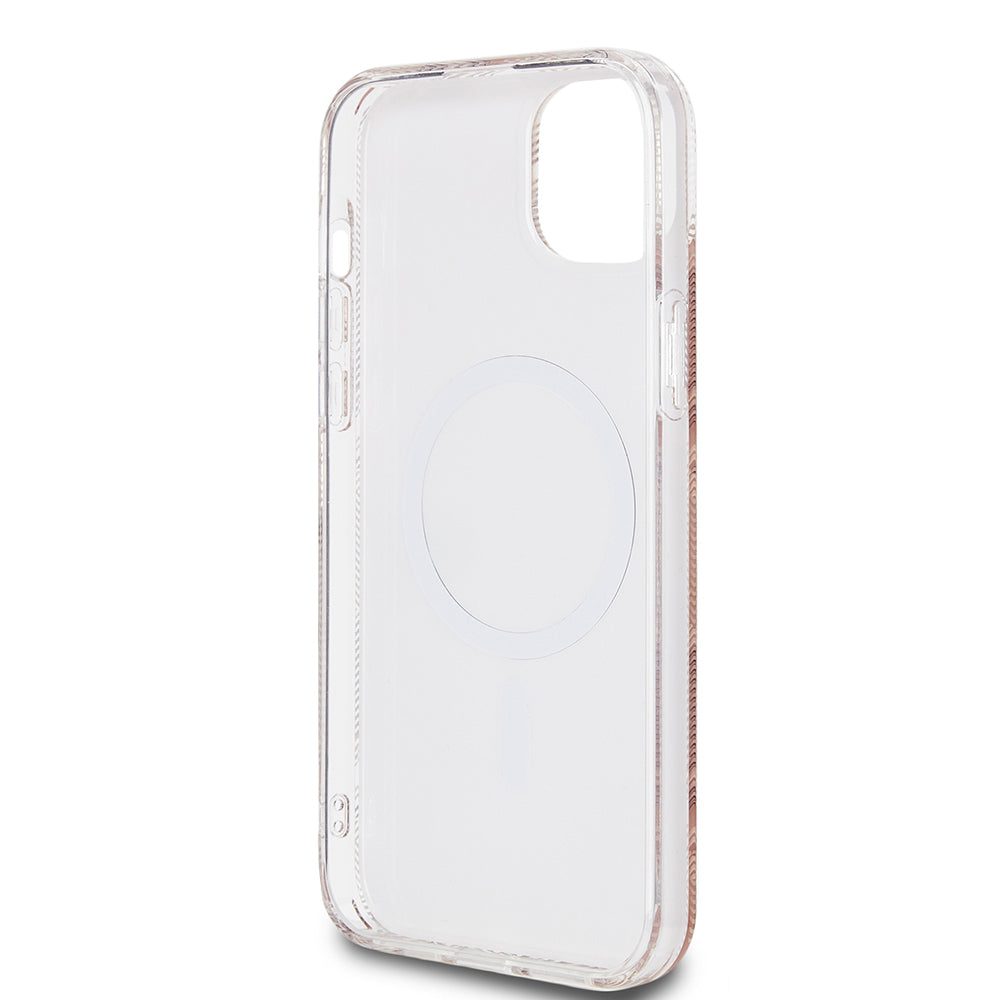 Ovitek MagSafe za Apple iPhone 15 Plus, Guess, IML Gcube, Rjava