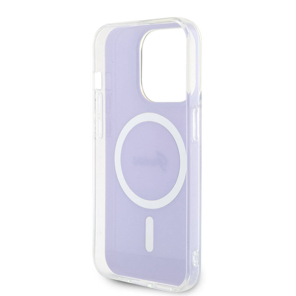 Ovitek MagSafe za Apple iPhone 15 Pro, Guess, IML Iridescent, Vijolična