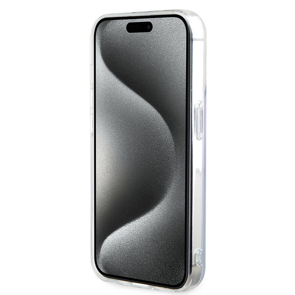 Ovitek MagSafe za Apple iPhone 15 Pro, Guess, IML Iridescent, Vijolična