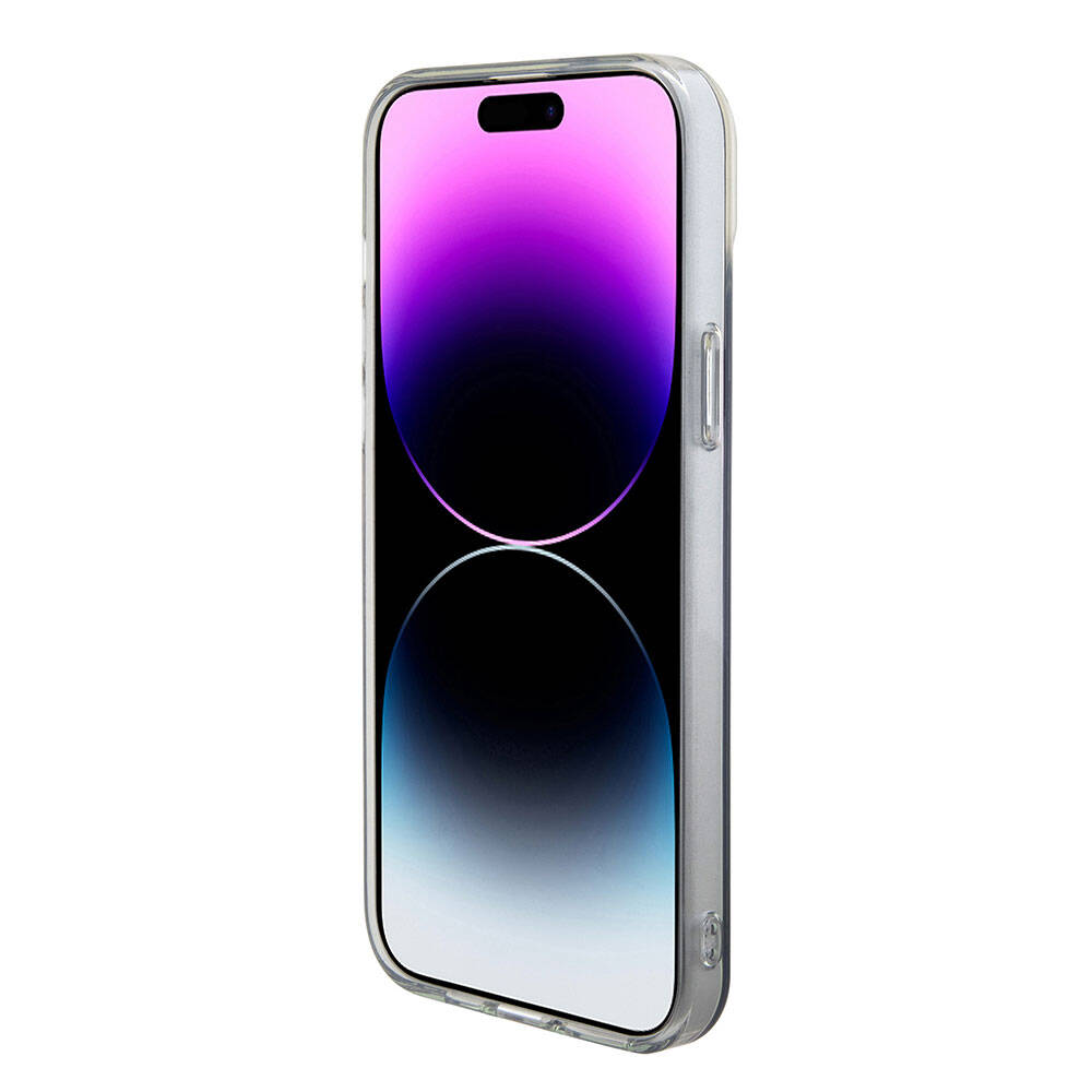Ovitek MagSafe za Apple iPhone 15 Pro, Guess, IML Iridescent, Večbarven