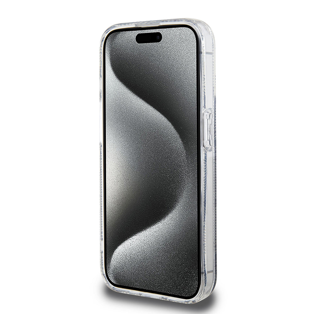 Ovitek MagSafe za Apple iPhone 15 Pro Max, Guess, IML Gcube, Črn