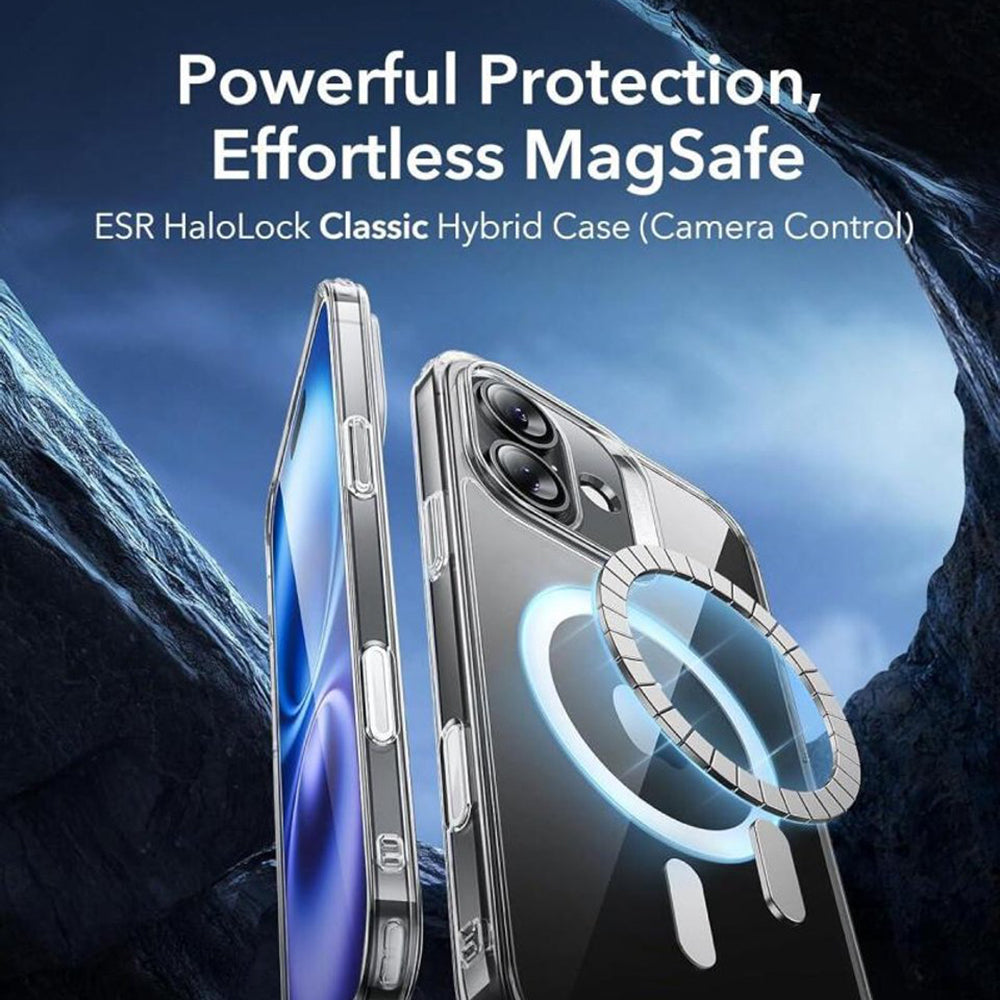 Ovitek MagSafe za Apple iPhone 16, ESR, Classic Hybrid Slide, Prozoren