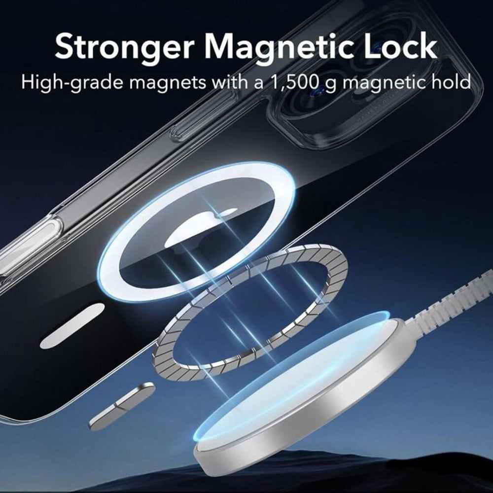 Ovitek MagSafe za Apple iPhone 16, ESR, Classic Hybrid Slide, Prozoren