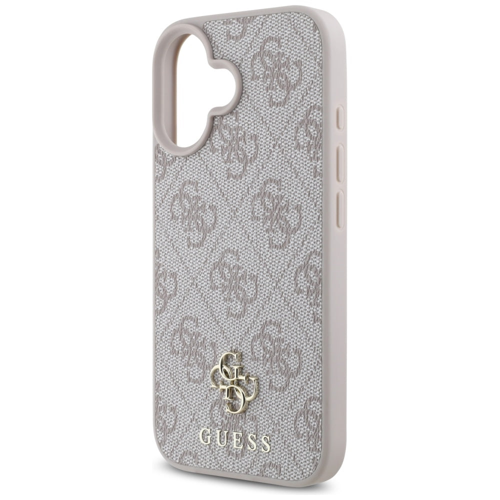 Ovitek MagSafe za Apple iPhone 16, Guess, 4G Small and Classic Logo, Roza