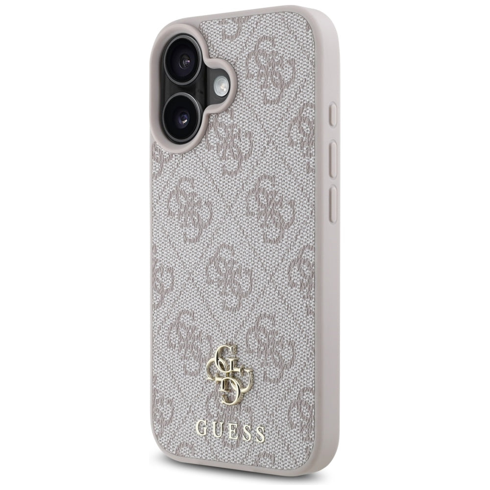 Ovitek MagSafe za Apple iPhone 16, Guess, 4G Small and Classic Logo, Roza