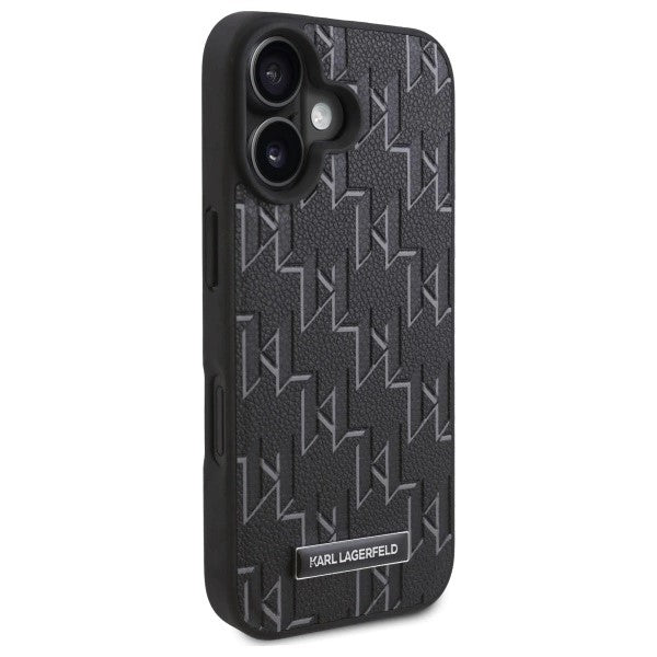 MagSafe Case for Apple iPhone 16, Karl Lagerfeld, Hot Stamp, Black