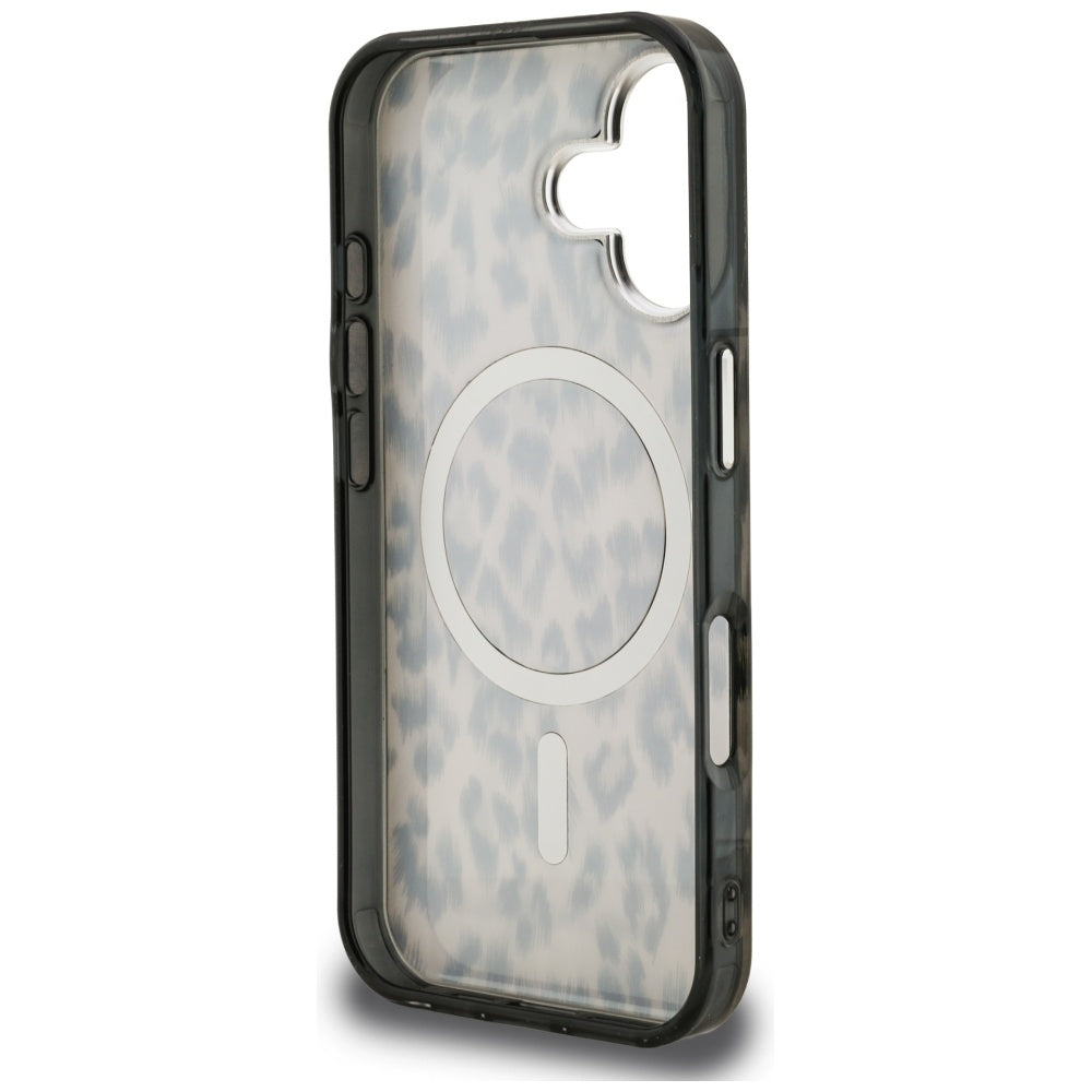 Ovitek MagSafe za Apple iPhone 16, Karl Lagerfeld, IML Leopard vzorec, rjava
