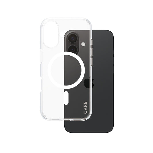 Ovitek MagSafe za Apple iPhone 16, PanzerGlass, Care Urban Combat, Prozorno Bel
