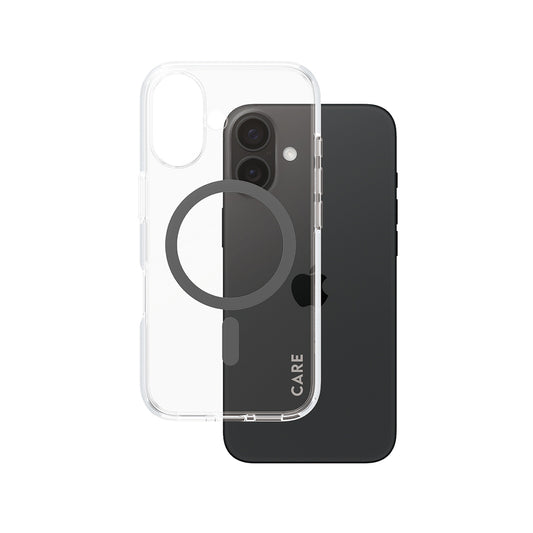 Ovitek MagSafe za Apple iPhone 16, PanzerGlass, Care Urban Combat, Prosojno Črn