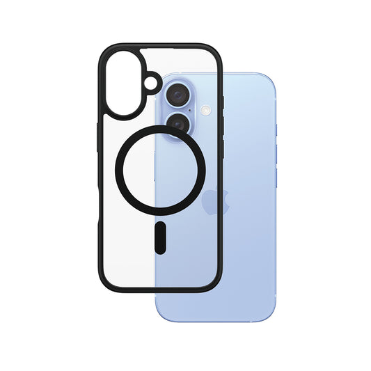 Ovitek MagSafe za Apple iPhone 16, PanzerGlass, Frame, Črna prosojnost