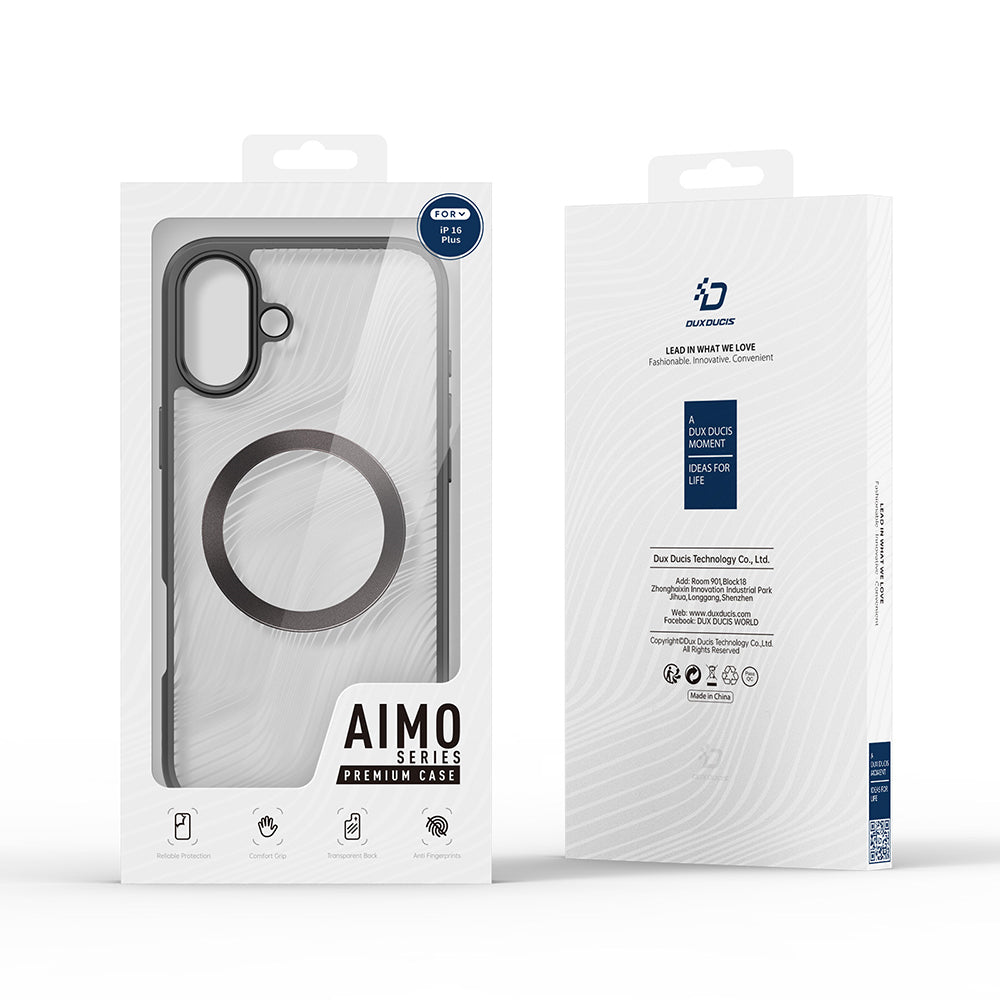 MagSafe ovitek za Apple iPhone 16 Plus, DUX DUCIS, Aimo, Črn