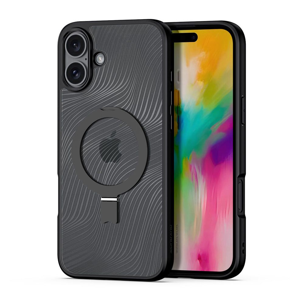 MagSafe ovitek za Apple iPhone 16 Plus, DUX DUCIS, Aimo Stand, Črn