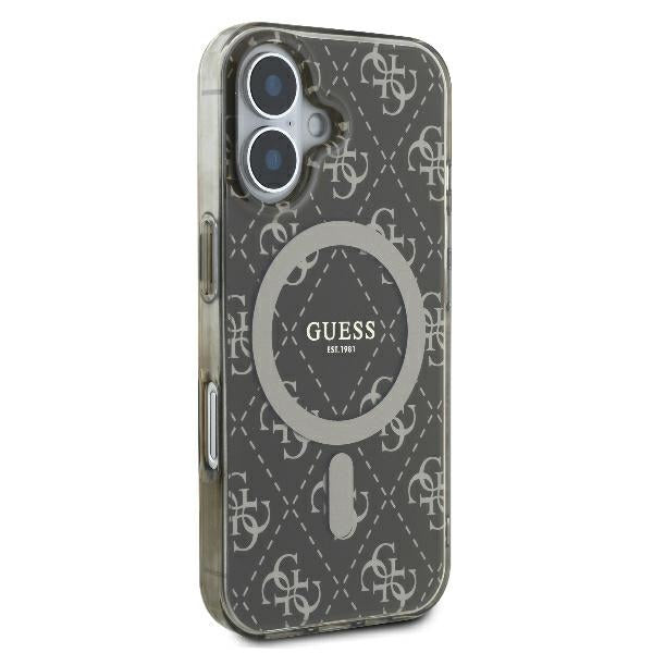 Ovitek MagSafe za Apple iPhone 16 Plus, Guess, IML 4G Background, Rjava