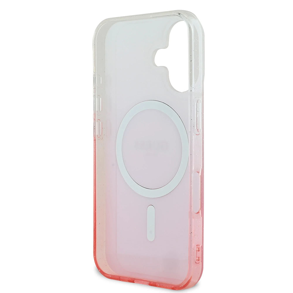 Ovitek MagSafe za Apple iPhone 16 Plus, Guess, IML Glitter Gradient, Rjava