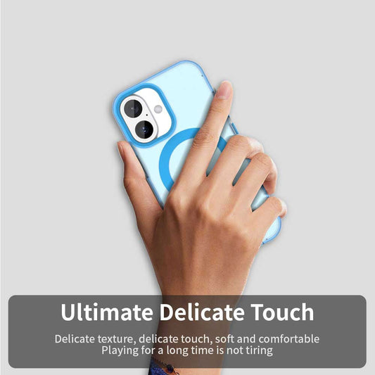 MagSafe ovitek za Apple iPhone 16 Plus, Techsuit, CandyCase, modra