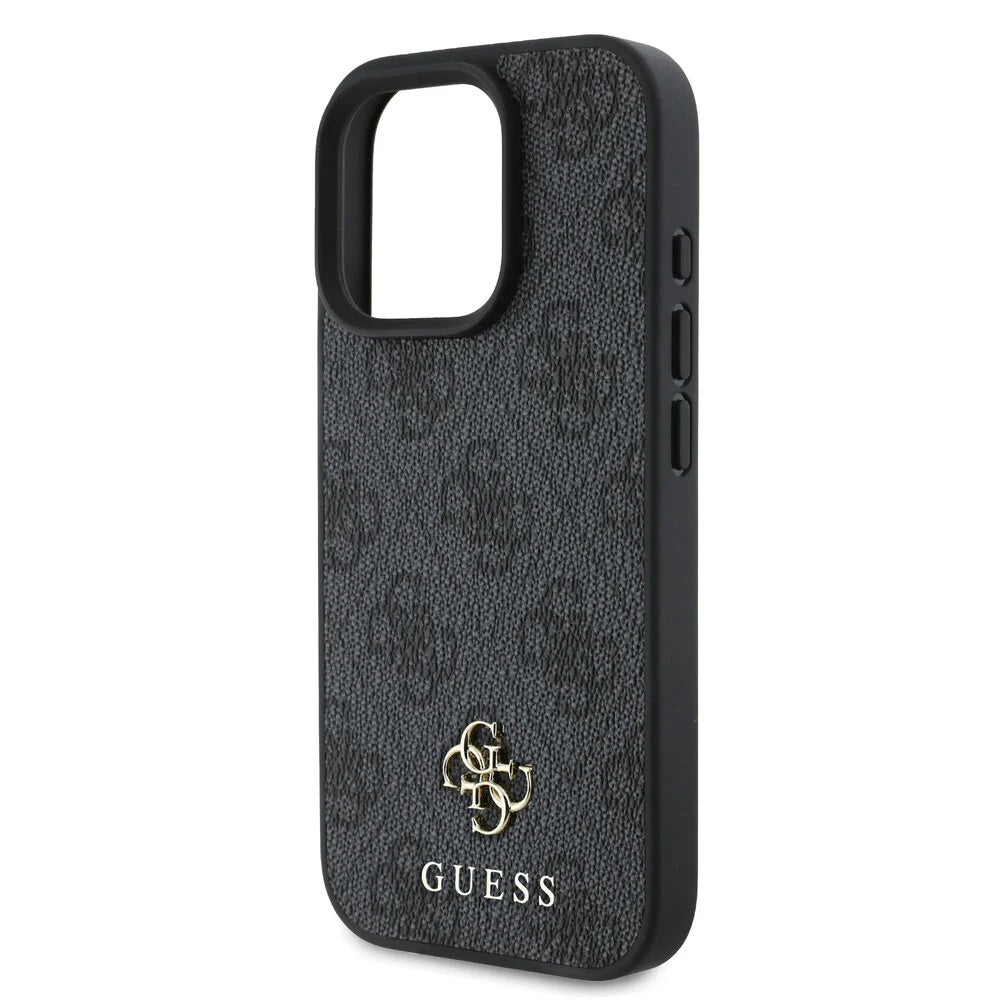 MagSafe ovitek za Apple iPhone 16 Pro, Guess, 4G Classic, črn