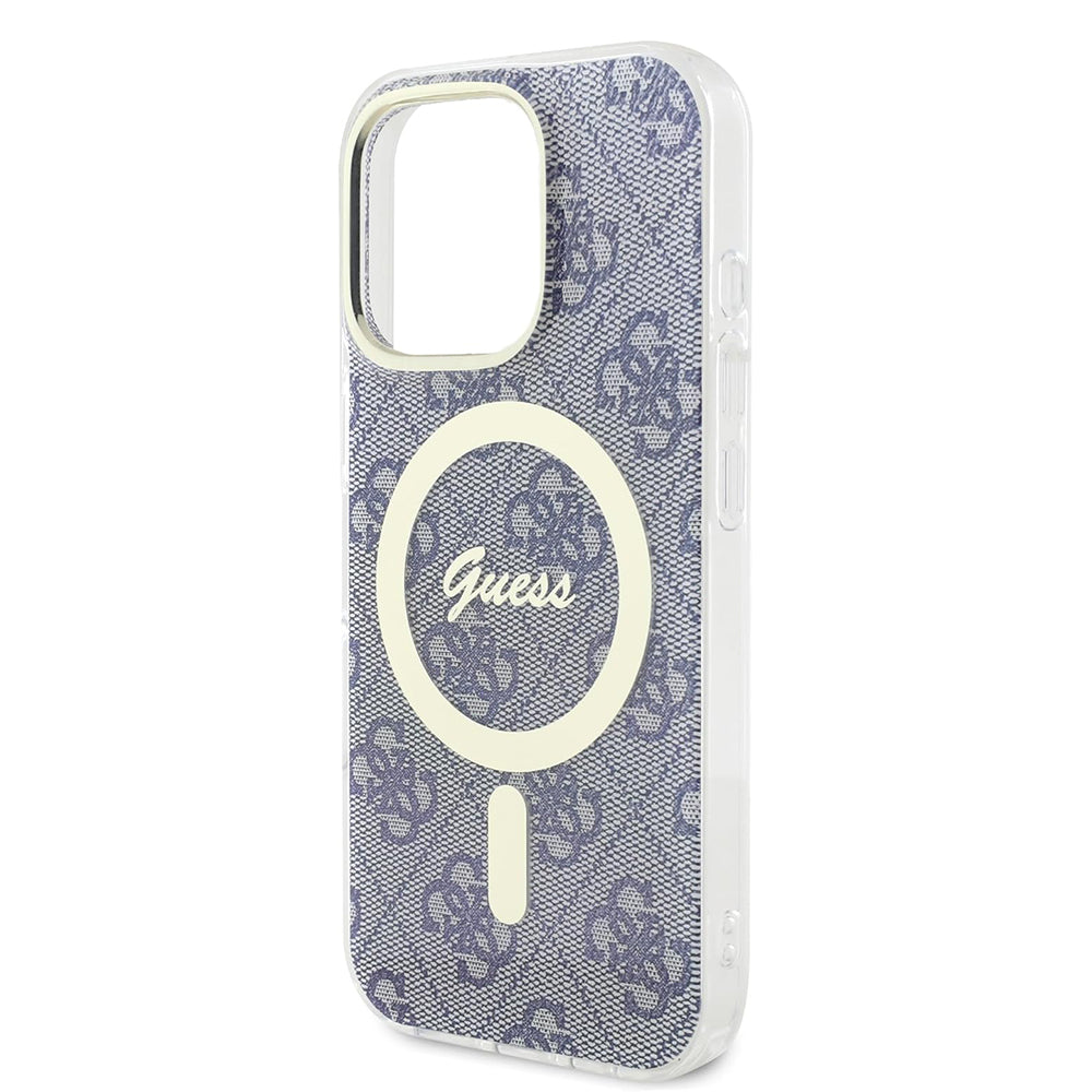 Ovitek MagSafe za Apple iPhone 16 Pro, Guess, IML 4G, Modra