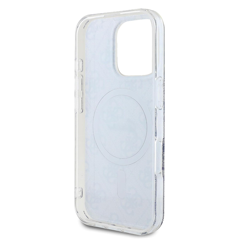 Ovitek MagSafe za Apple iPhone 16 Pro, Guess, IML 4G, Modra