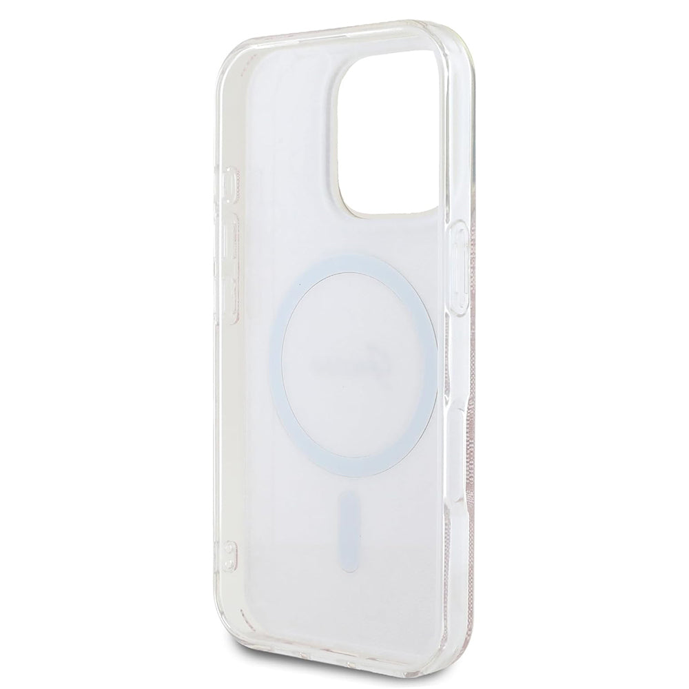 Ovitek MagSafe za Apple iPhone 16 Pro, Guess, IML 4G, Roza