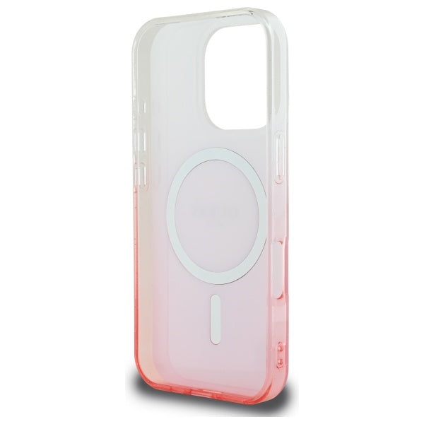 Ovitek MagSafe za Apple iPhone 16 Pro, Guess, IML Glitter Gradient, Roza
