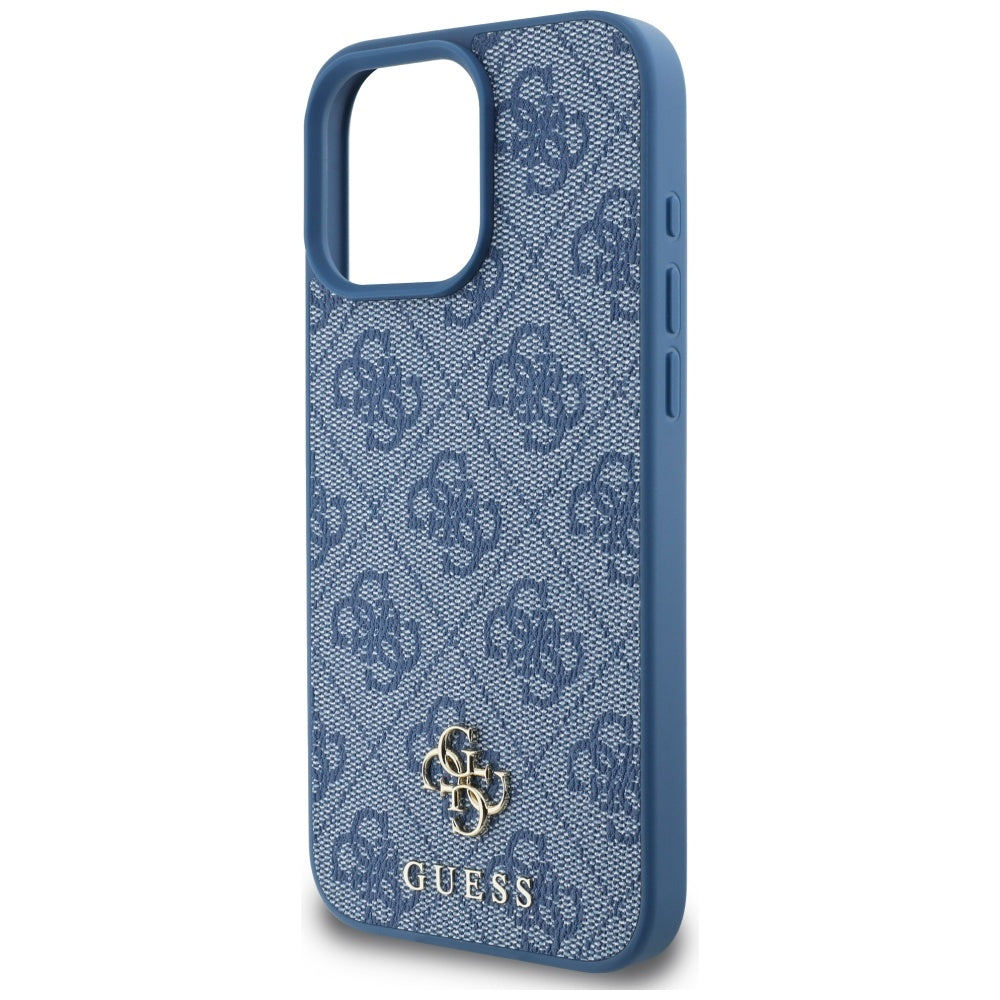 MagSafe ovitek za Apple iPhone 16 Pro Max, Guess, 4G Small and Classic Logo, Modra
