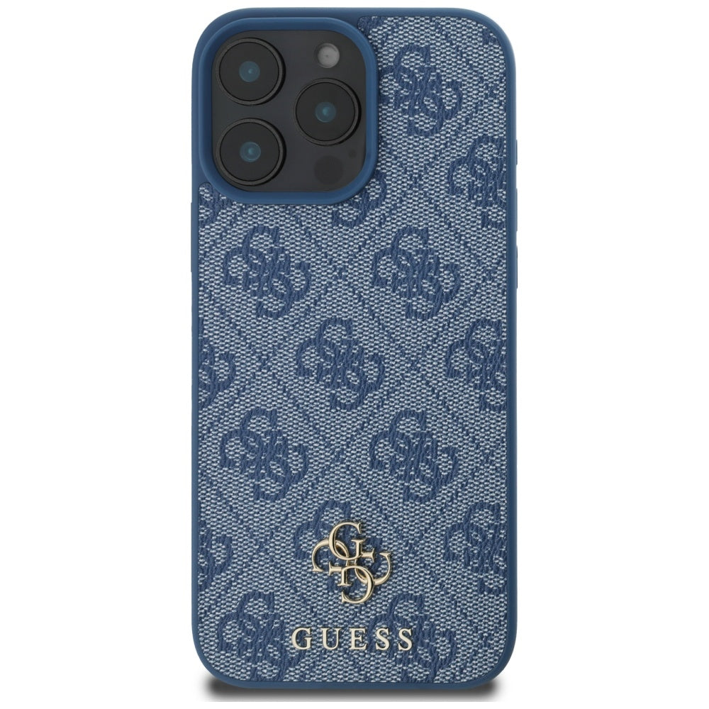 MagSafe ovitek za Apple iPhone 16 Pro Max, Guess, 4G Small and Classic Logo, Modra