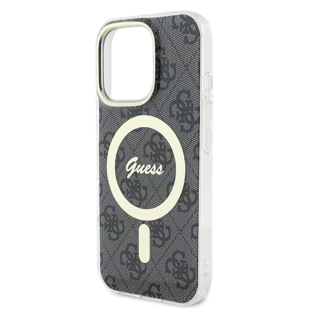 Ovitek MagSafe za Apple iPhone 16 Pro Max, Guess, IML 4G, Črn