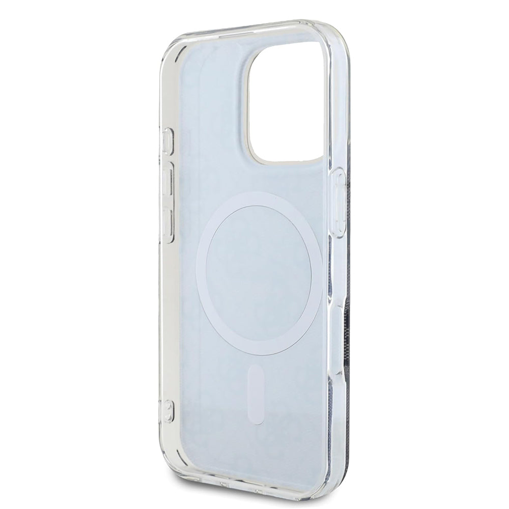 Ovitek MagSafe za Apple iPhone 16 Pro Max, Guess, IML 4G, Črn