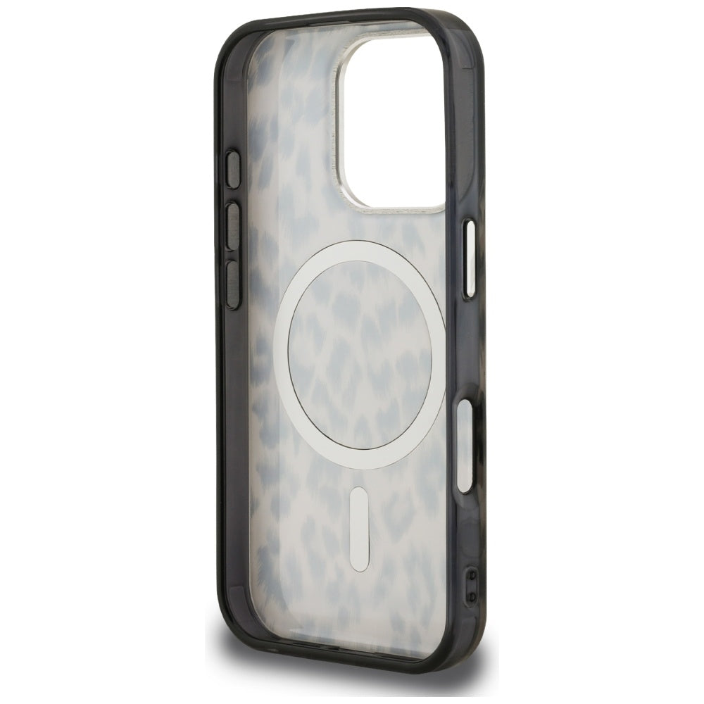 Ovitek MagSafe za Apple iPhone 16 Pro Max, Karl Lagerfeld, IML Leopard vzorec, rjava