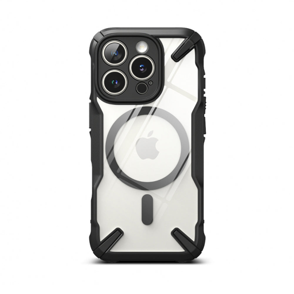 Ovitek MagSafe za Apple iPhone 16 Pro Max, Ringke, Fusion X, Črn