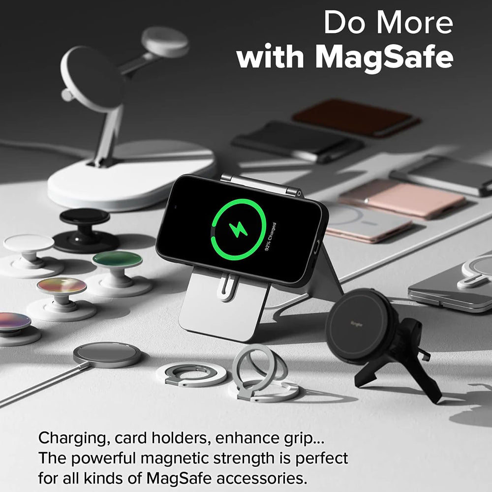 Ovitek MagSafe za Apple iPhone 16 Pro Max, Ringke, Fusion X, Črn