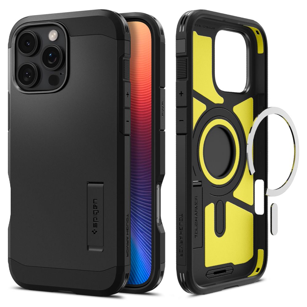 MagSafe Case for Apple iPhone 16 Pro Max, Spigen, Tough Armor, Black