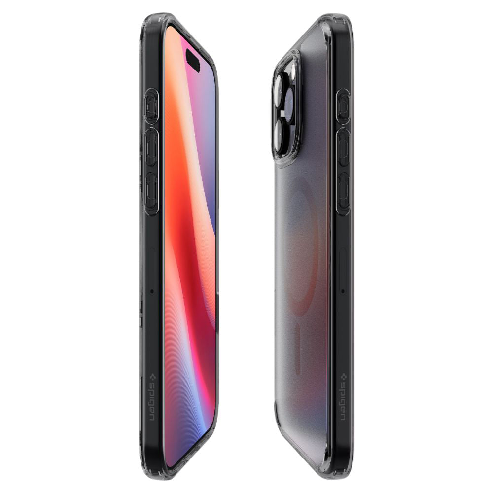 Ovitek MagSafe za Apple iPhone 16 Pro Max, Spigen, Ultra Hybrid T, Satinirano črn ACS08507