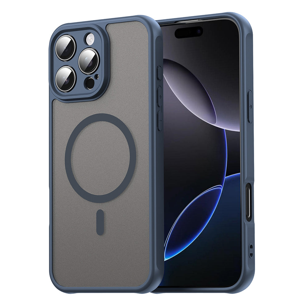 Ovitek MagSafe za Apple iPhone 16 Pro Max, Techsuit, HaloFrost II, Temno moder