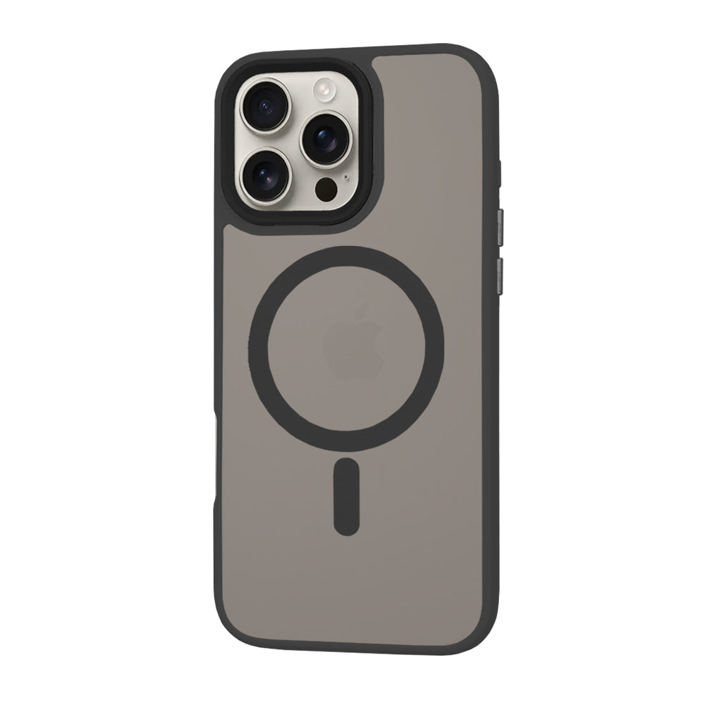 Ovitek MagSafe za Apple iPhone 16 Pro Max, Techsuit, HaloFrost, Črn