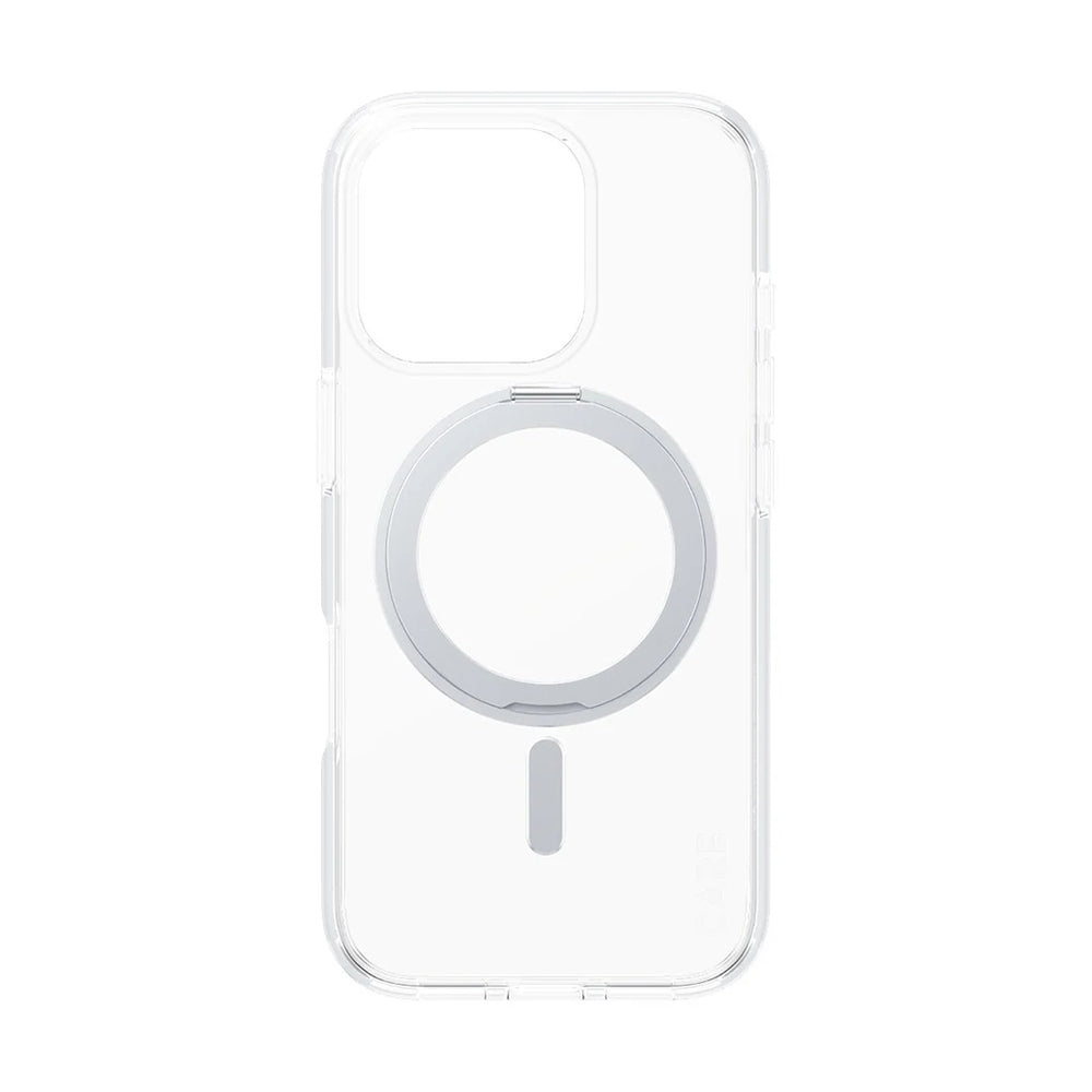 Ovitek MagSafe za Apple iPhone 16 Pro, PanzerGlass, Care Feature Kickstand, Srebrno prozoren