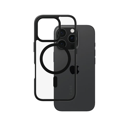 Ovitek MagSafe za Apple iPhone 16 Pro, PanzerGlass, Care Urban Combat, Prozorno Črn