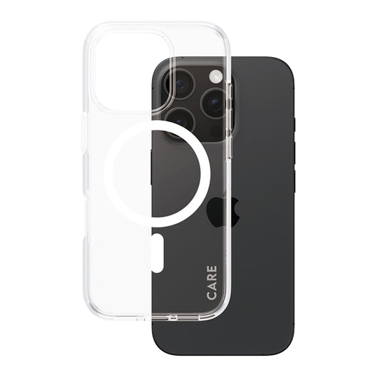 Ovitek MagSafe za Apple iPhone 16 Pro, PanzerGlass, Care Urban Combat, Prozorno Bel
