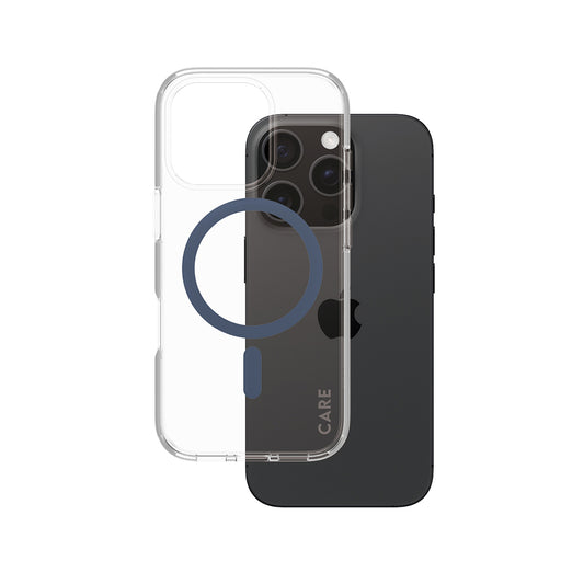 Ovitek MagSafe za Apple iPhone 16 Pro, PanzerGlass, Care Urban Combat, Prosojno Modra