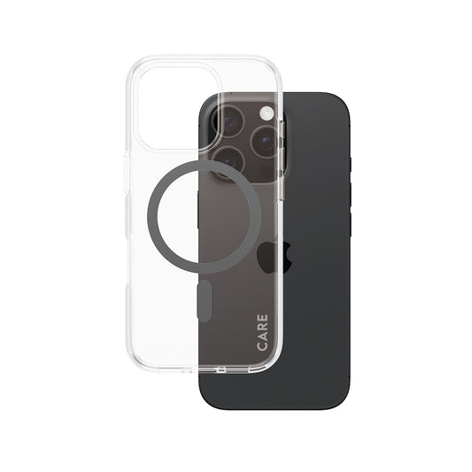Ovitek MagSafe za Apple iPhone 16 Pro, PanzerGlass, Care Urban Combat, Prosojna Črna