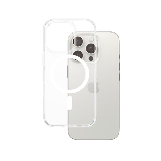 Ovitek MagSafe za Apple iPhone 16 Pro, PanzerGlass, HardCase, Prozorno Bel