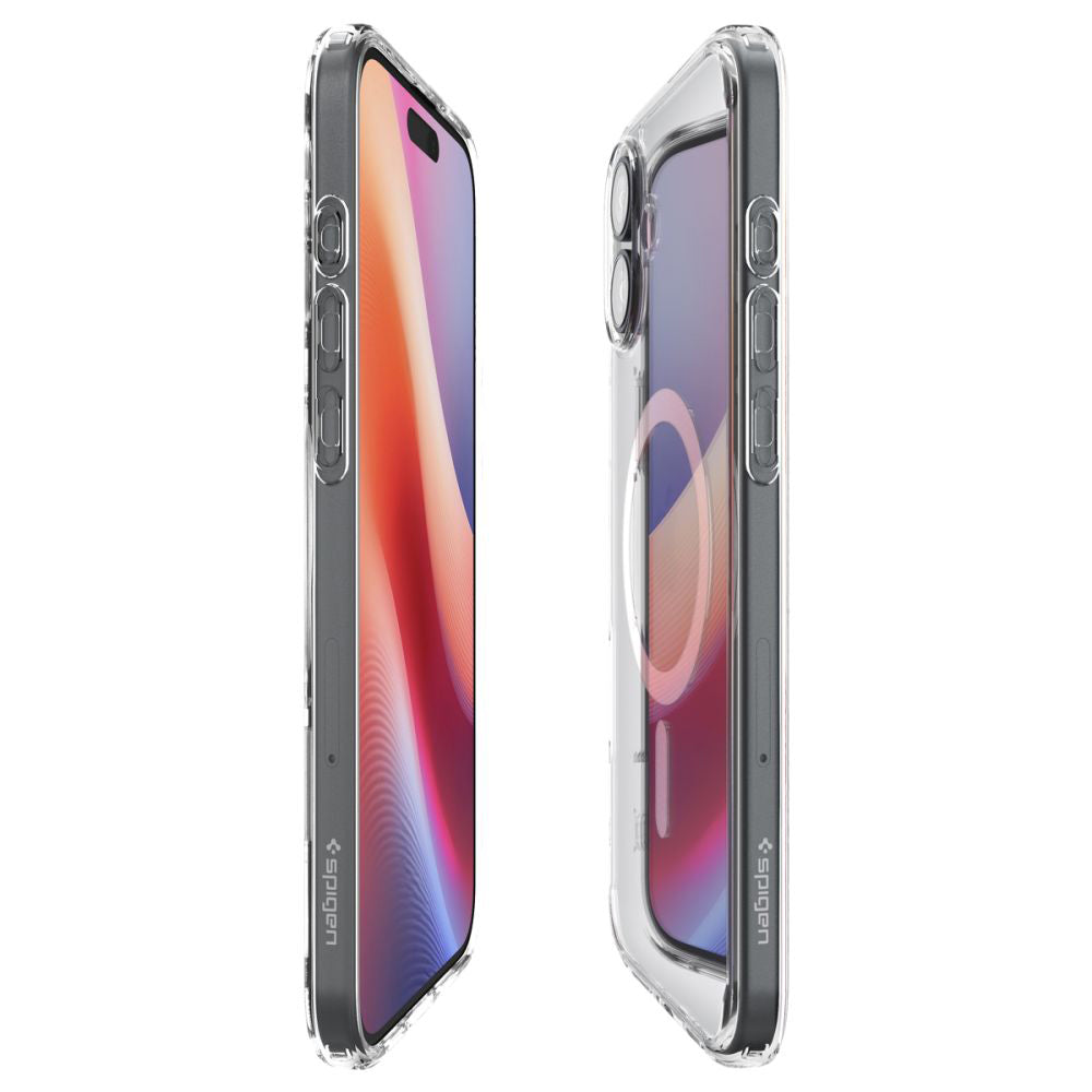 Ovitek MagSafe za Apple iPhone 16, Spigen, Ultra Hybrid, Bela ACS08205