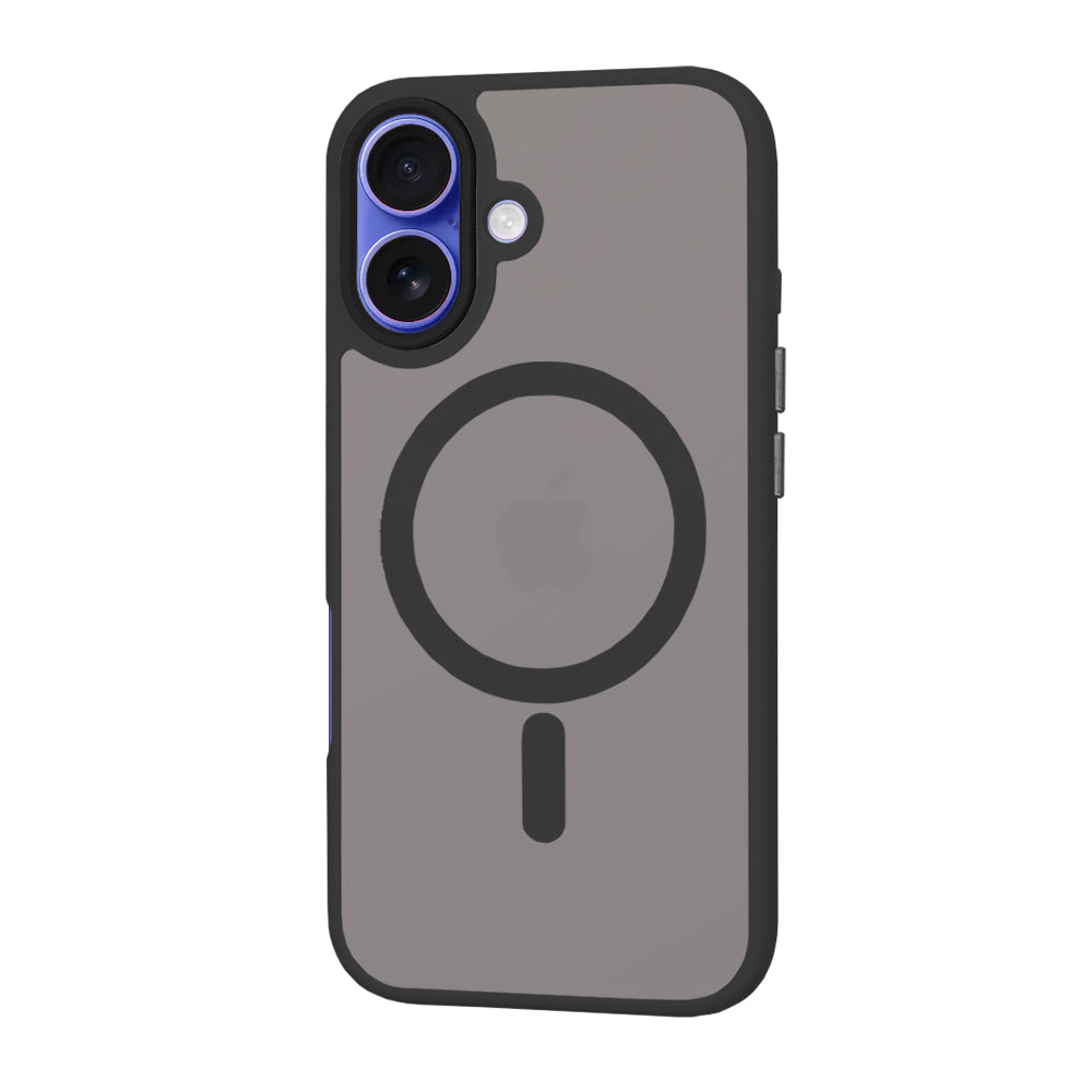 Ovitek MagSafe za Apple iPhone 16, Techsuit, HaloFrost, Črn